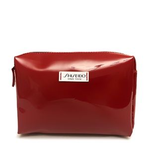 Shiseido Patent Red Cosmetic Bag